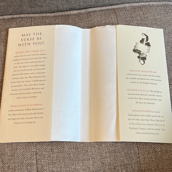 Free with purchase William Shakespeare’s STAR WARS By: Ian Doescher ~ BOOK - Picture 6 of 6